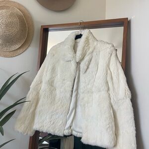 Theory Women’s Natural Luxe Faux Fur Jacket